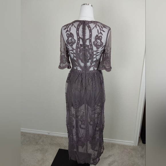 Wishlist Purple Overlay Lace Romper - Picture 8 of 14